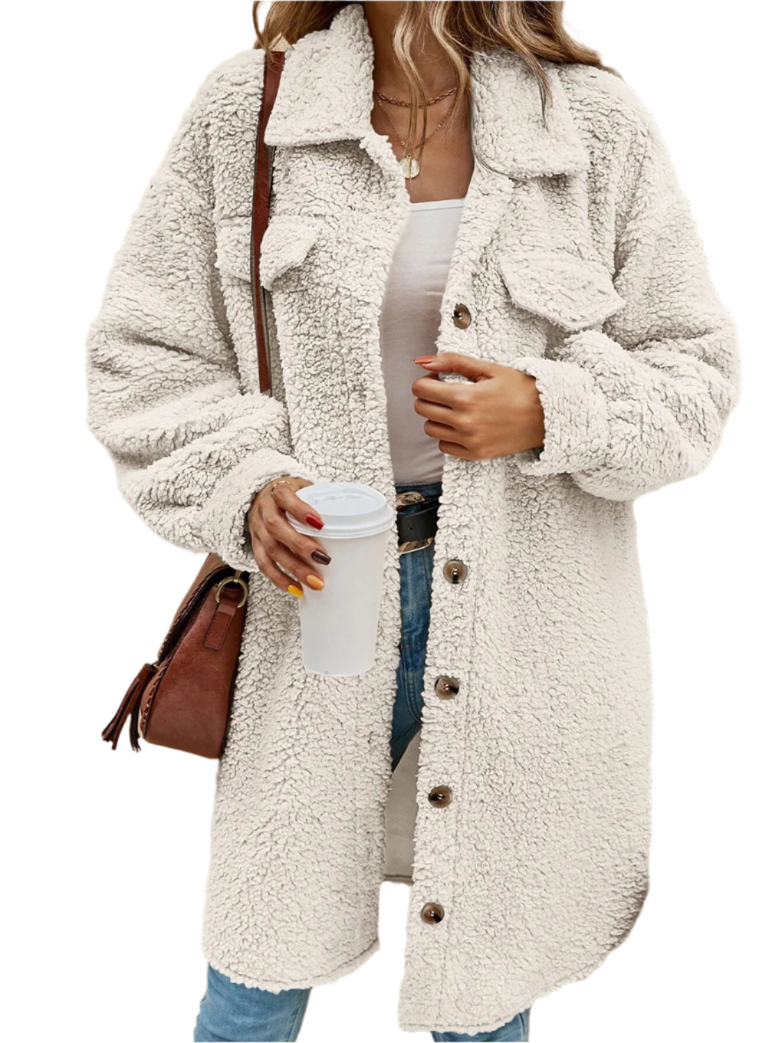 Collared Button Down Coat