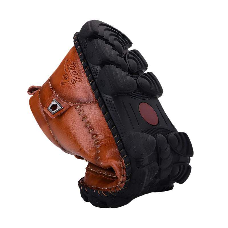 Men's Cowhide Leather Hand Stitched Ankle Boots