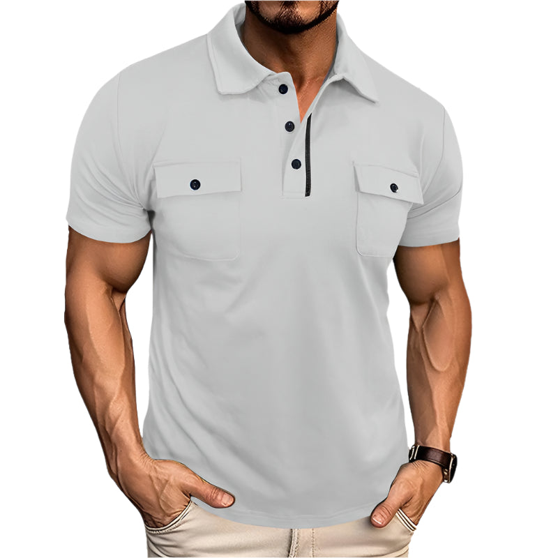 Men's Short Sleeve Pocket Polo Shirt