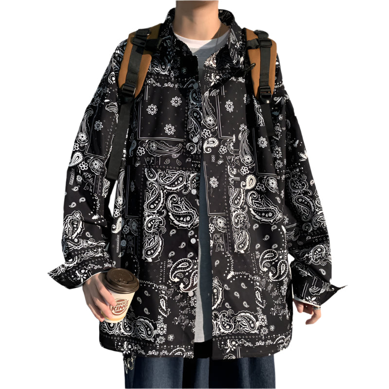 Bandana Print Men's Shirt