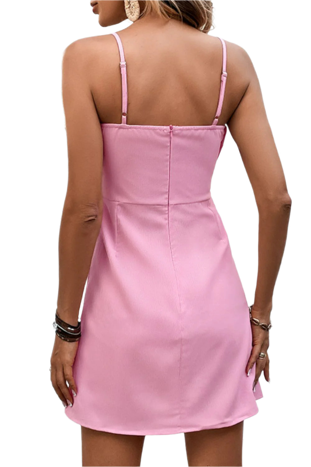 Perfee Bow Mini Cami Dress