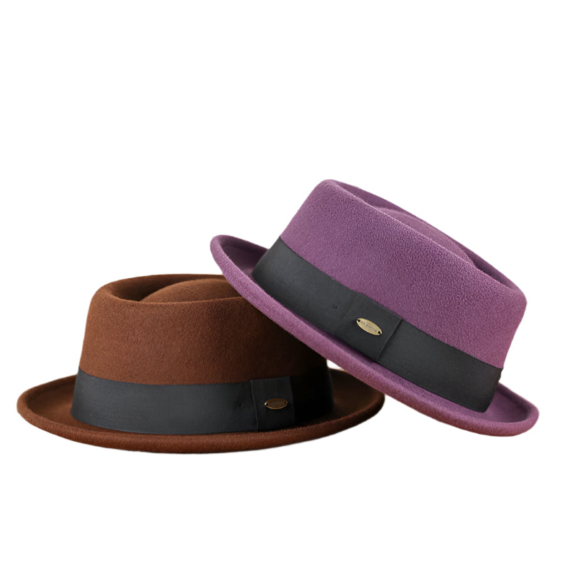 Men's Wool Contrast Band Hat