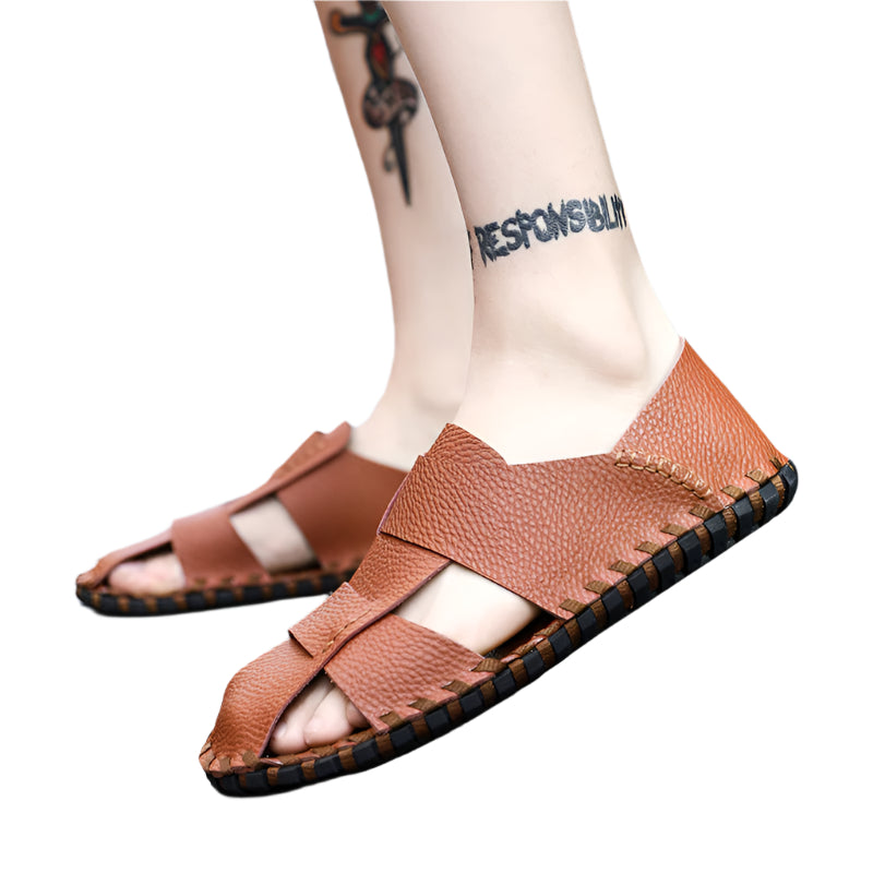 Handmade Cowhide Leather Men's Sandal