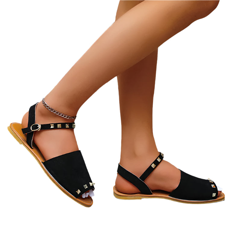 Riveted Flat Sandals