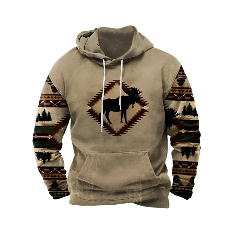 Men's USA Hooded 3D Print Sweatshirt