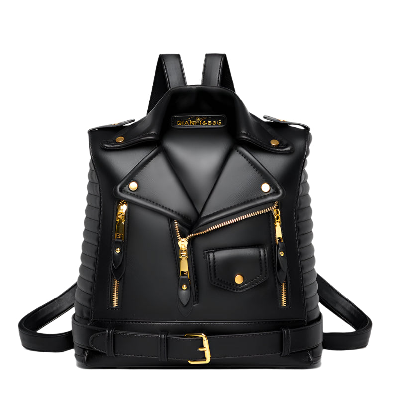 PU Leather Jacket Backpack