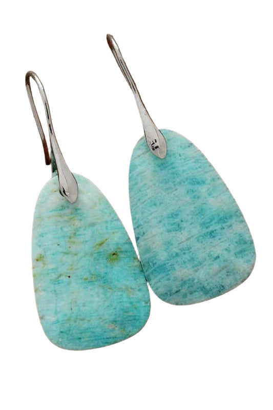 Amazonite Crystal Dangle Earrings