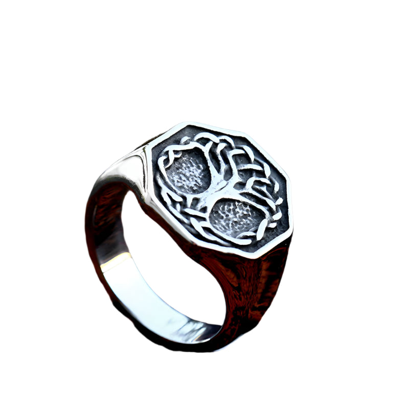 Stainless Steel Yggdrasil Ring