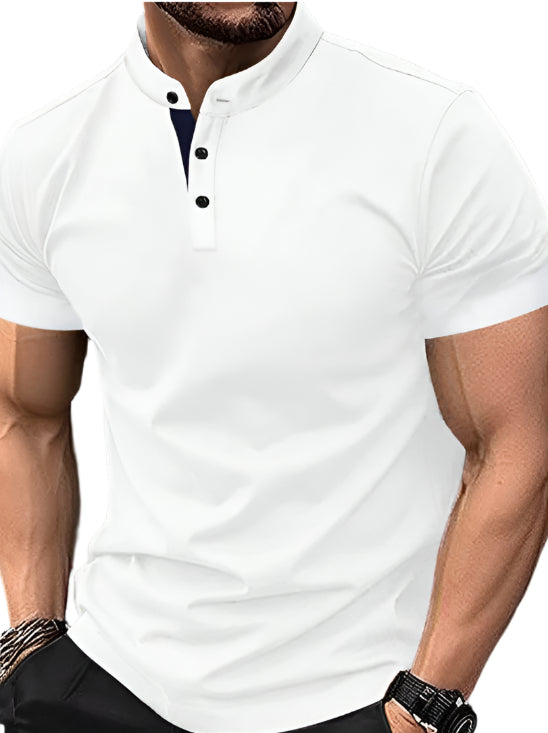 Men's Contrast Collar T-Shirt