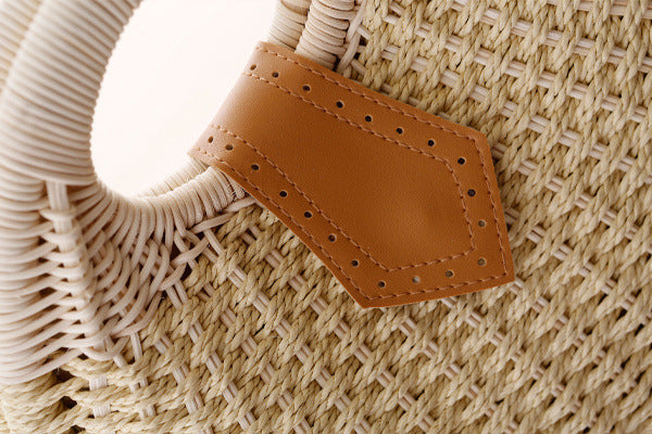Hand Woven Rattan Handbag