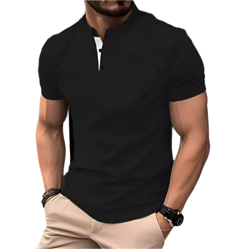 Men's Contrast Collar T-Shirt