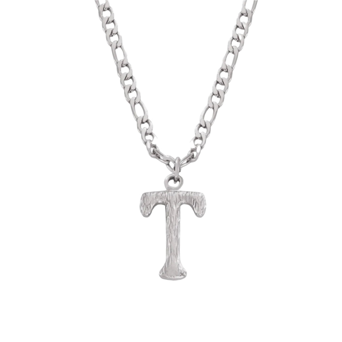 Titanium Steel Letter Pendant Necklace