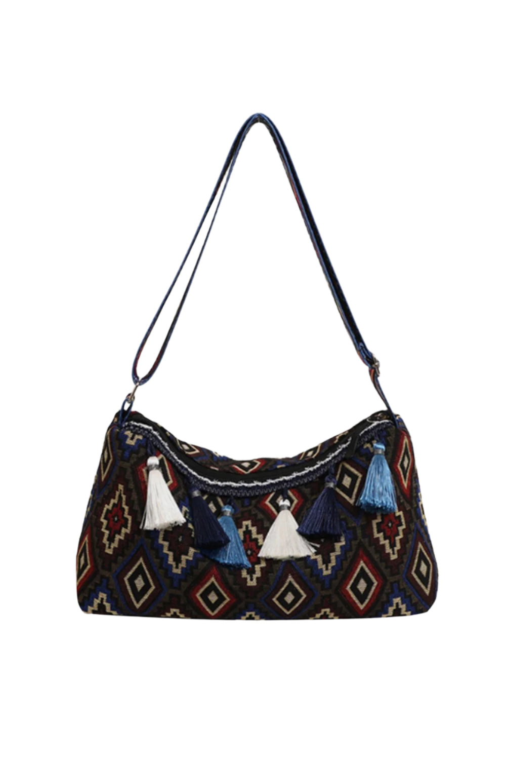 Tassel Adjustable Strap Shoulder Bag
