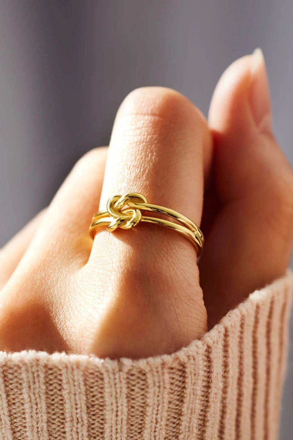 925 Sterling Silver Love Knot Ring