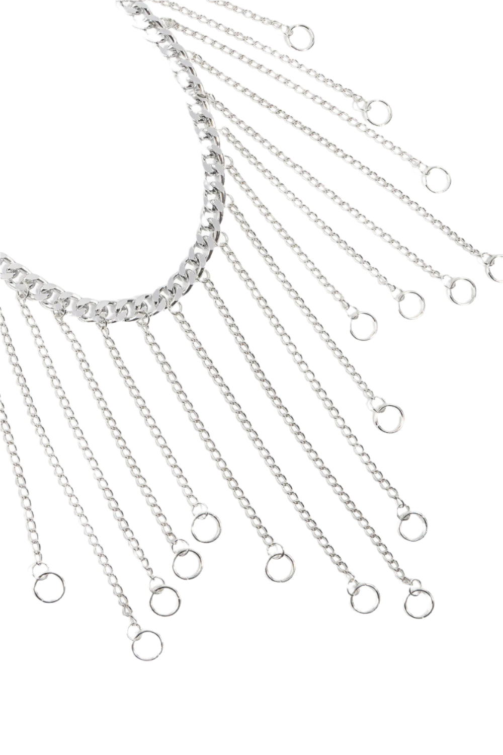 Fringe Chain Alloy Belt