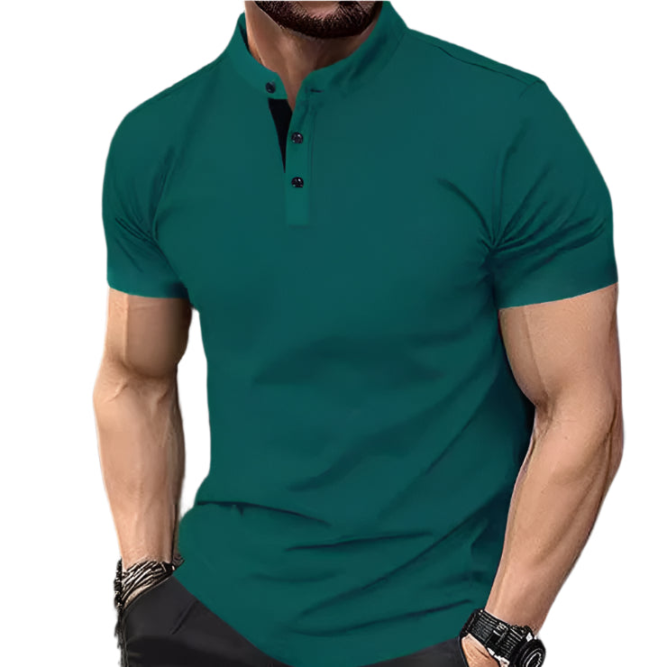 Men's Contrast Collar T-Shirt