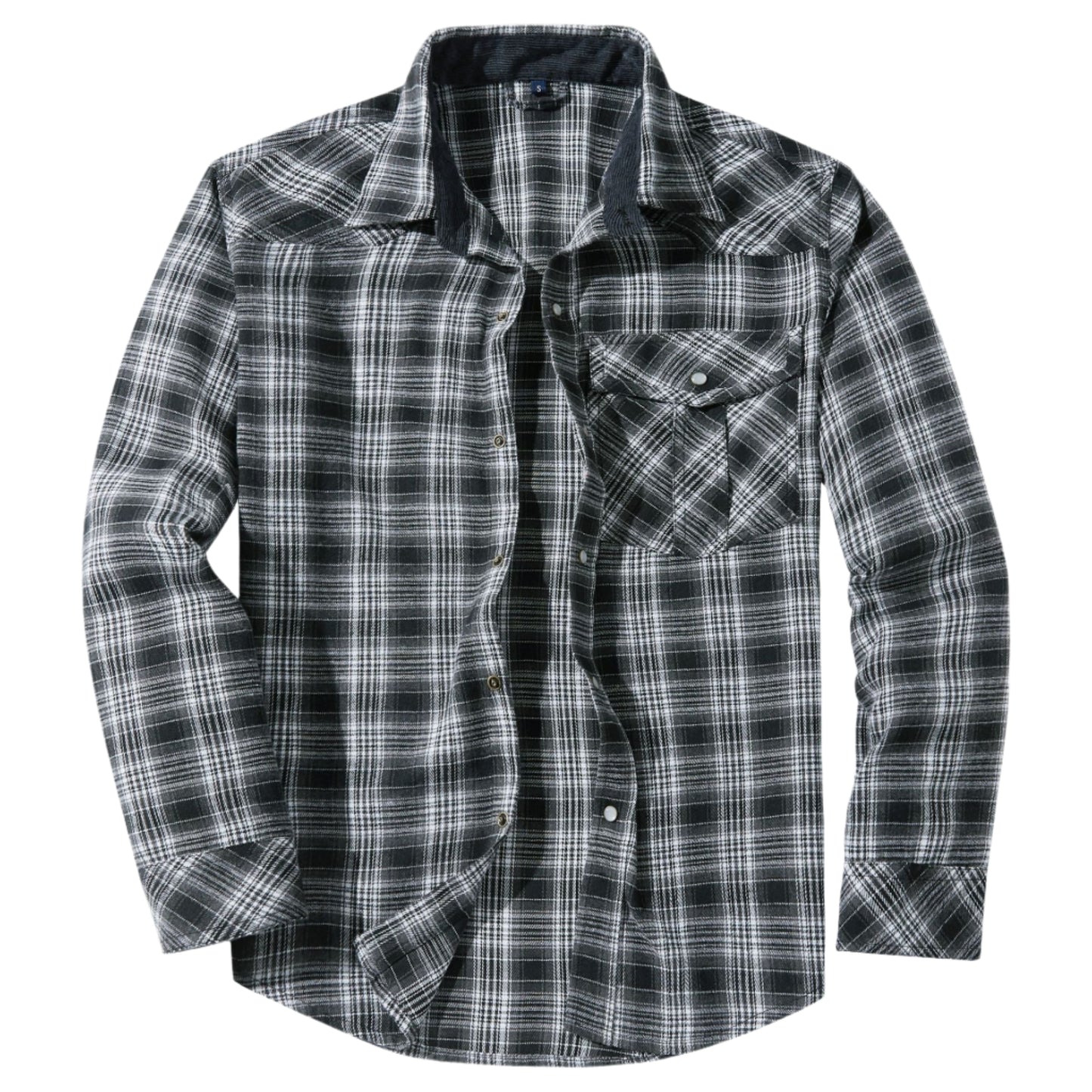 Men's Long Sleeve Pearl Button Shirt