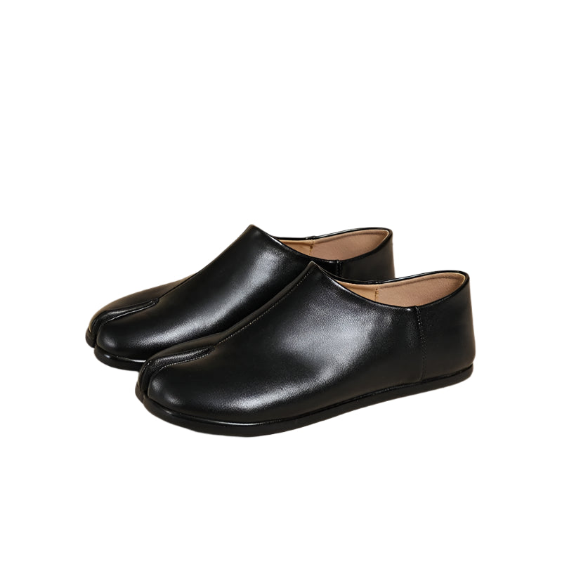 Vegetable Tanned Sheepskin Split Toe Flats