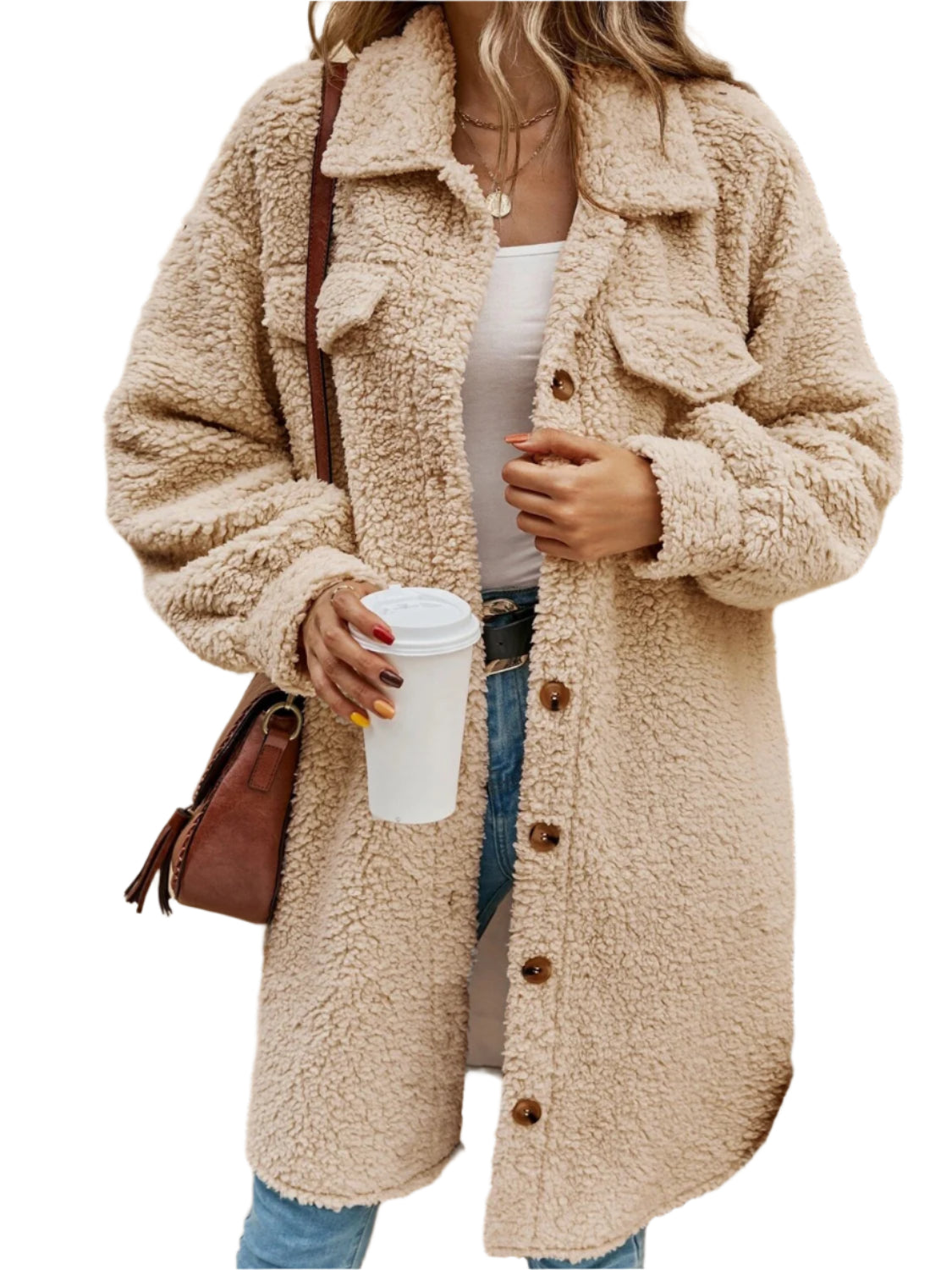 Collared Button Down Coat