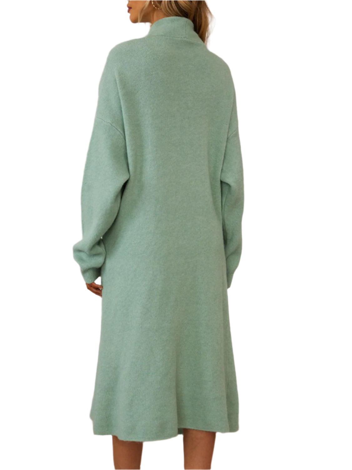 V-Neck Cami Dress and Open Front Cardigan Sweater Set