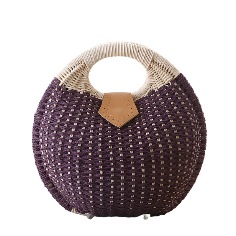 Hand Woven Rattan Handbag