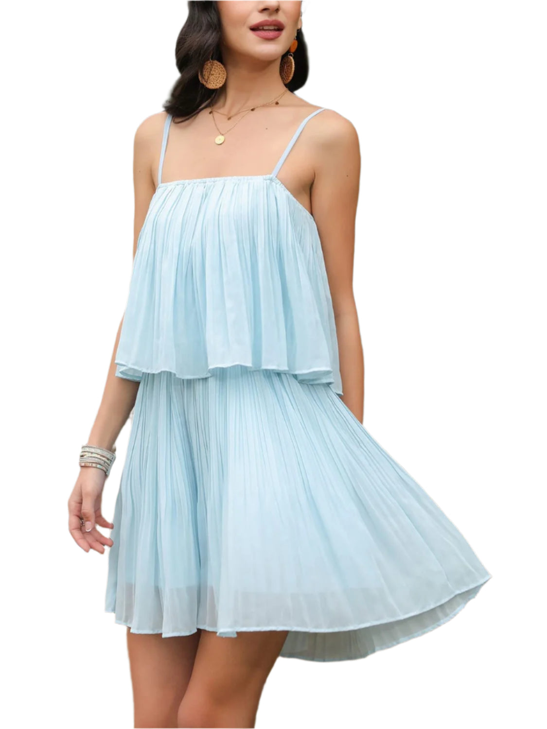 Ruched Spaghetti Strap Romper