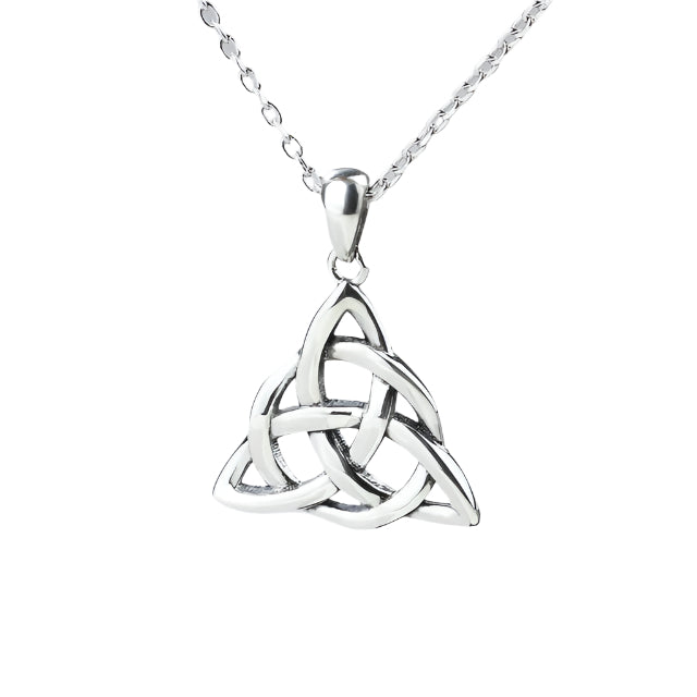 925 Sterling Silver Triquetra Necklace