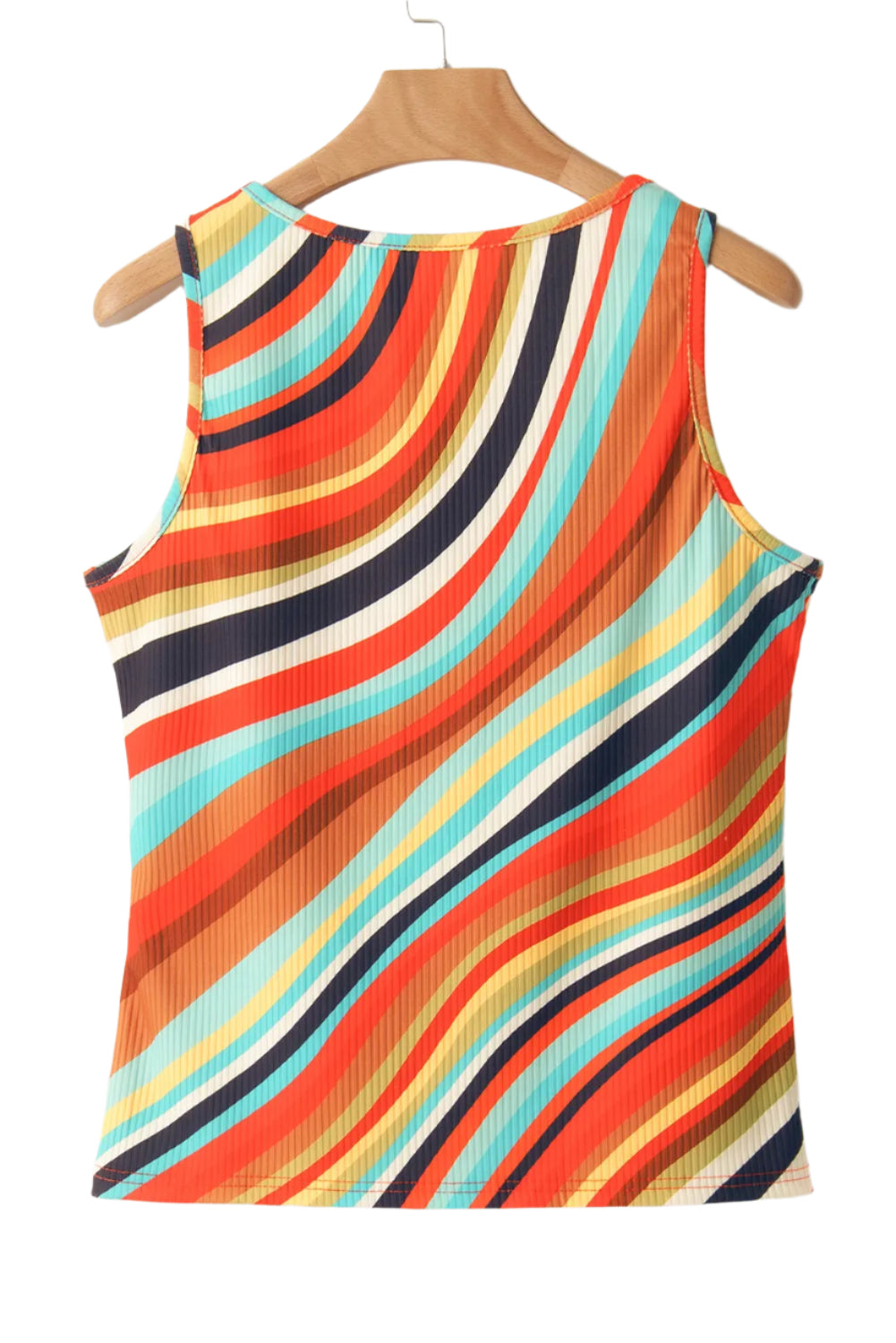 Color Block Round Neck Tank