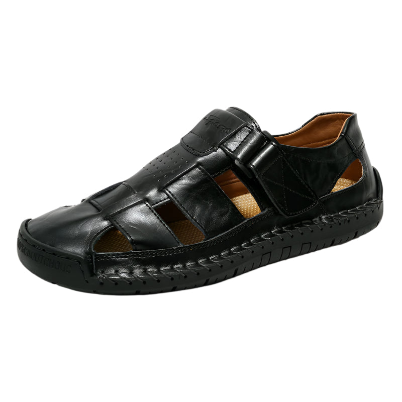 Hand Sewn Cowhide Leather Men's Casual Sandals