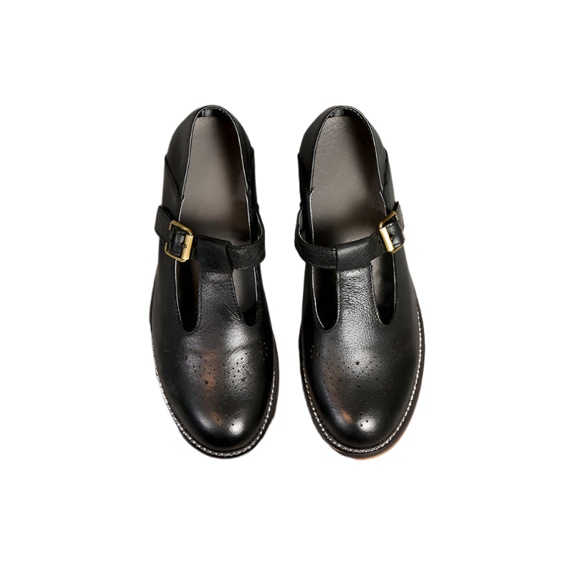 Cowhide leather May Jane Shoes
