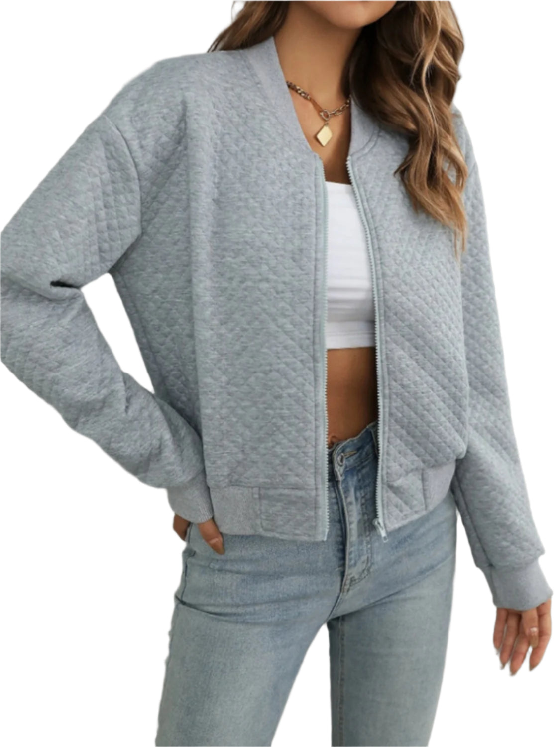 Zip Up Long Sleeve Jacket