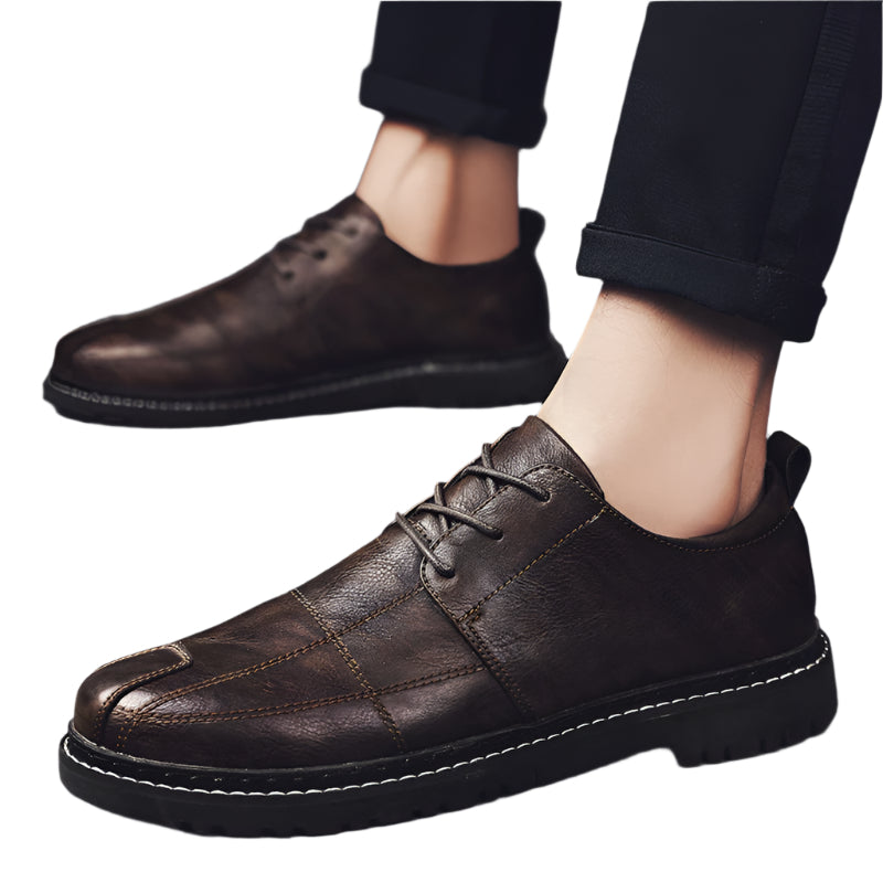 Men's Cowhide Leather Lace Up Shoes