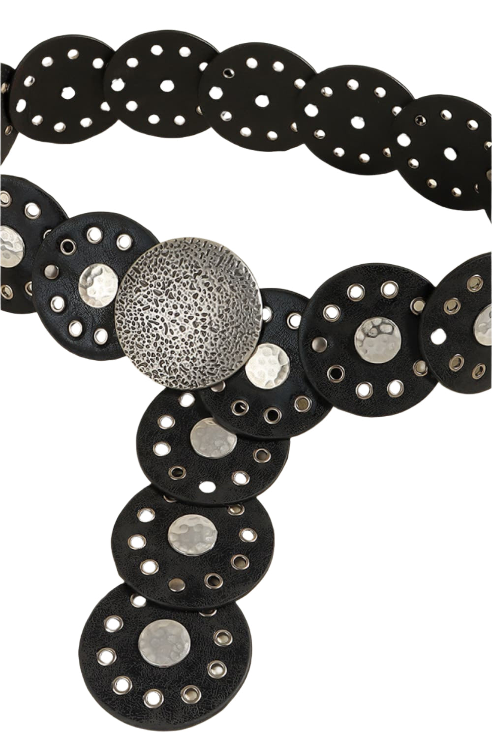 Round Shape PU Leather Belt