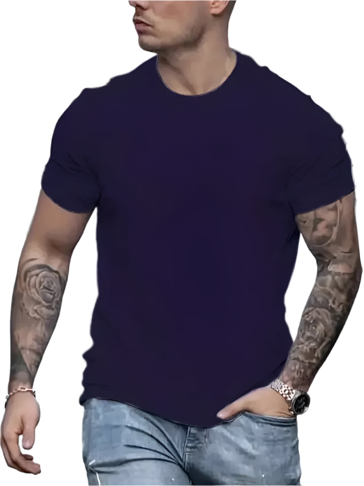 Men's Casual Solid Color T-Shirt
