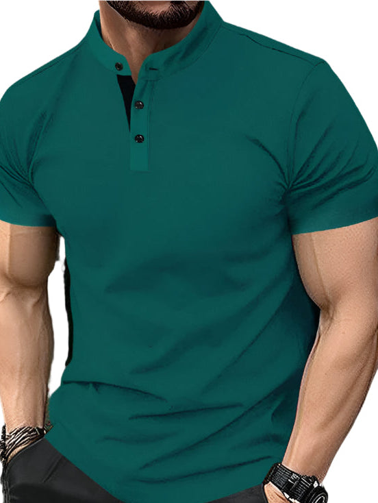 Men's Contrast Collar T-Shirt