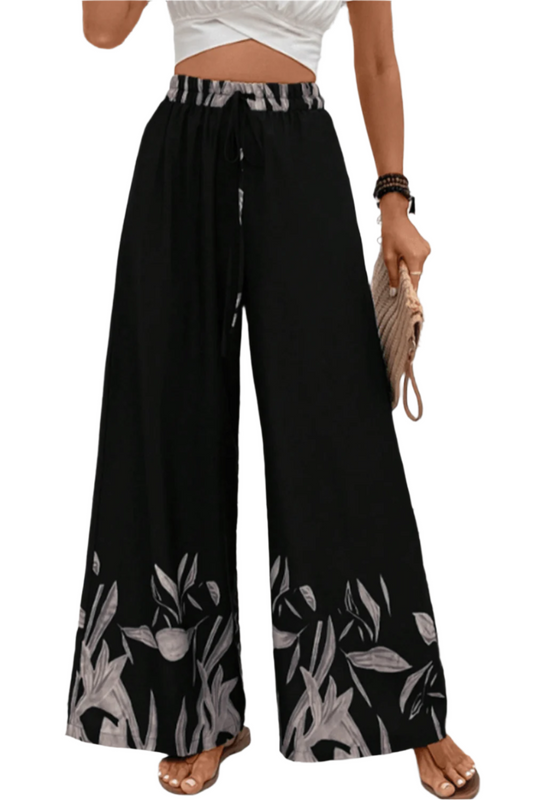 Honey Drawstring High Waist Relax Fit Long Pants