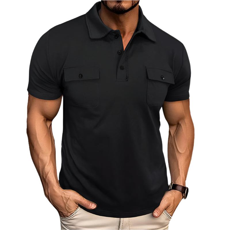 Men's Short Sleeve Pocket Polo Shirt