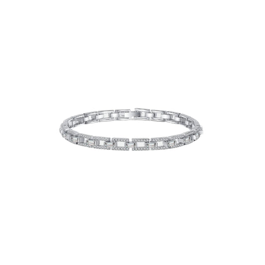 3.2 Carat Moissanite 925 Sterling Silver Bracelet