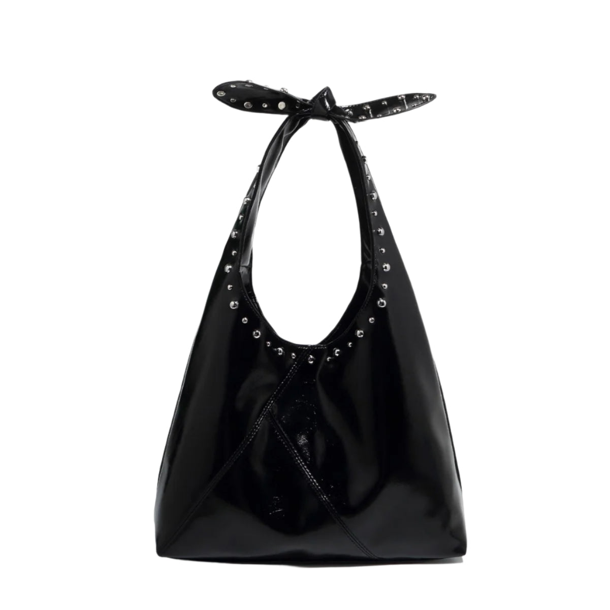 Bow Rivet Bucket Bag