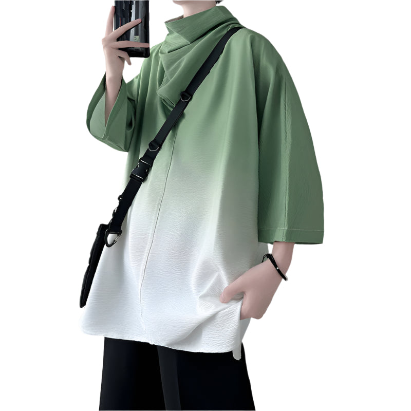 Men's Gradient Poncho