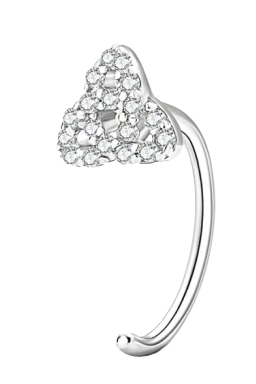 Moissanite Triquetra 925 Sterling Silver Earrings