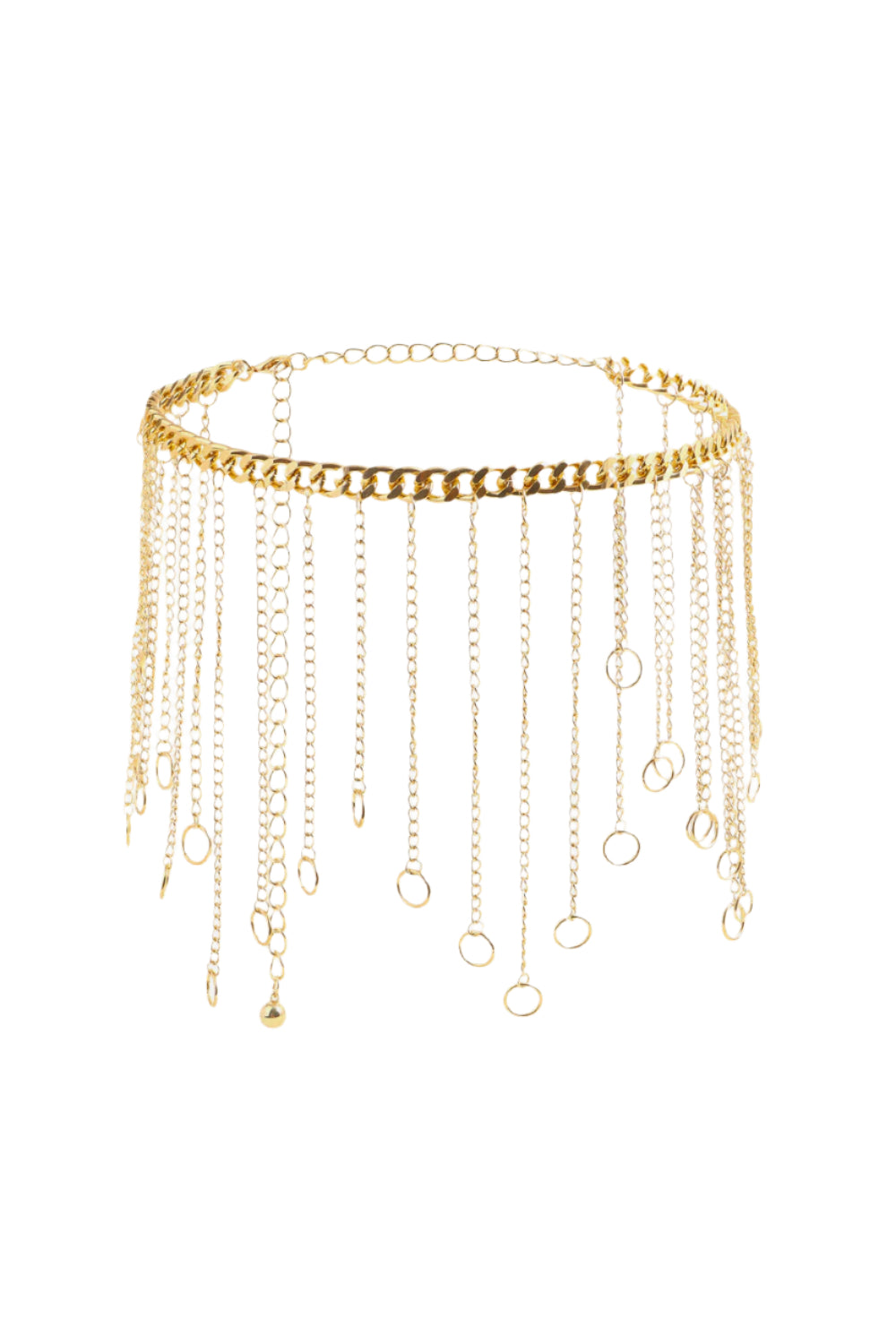 Fringe Chain Alloy Belt