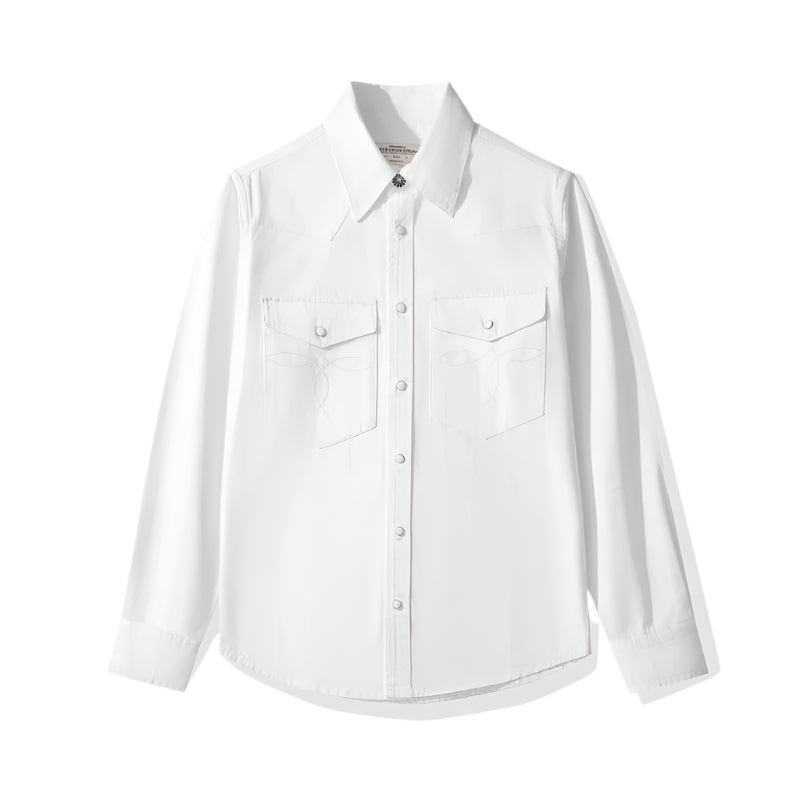 Men's Denim Button Down Collard Shirt