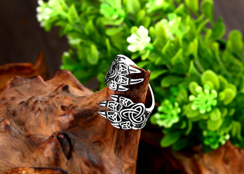 Stainless Steel Bear Claw Ring