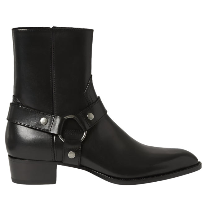 Men's Cowhide Leather Heel Martin Boots