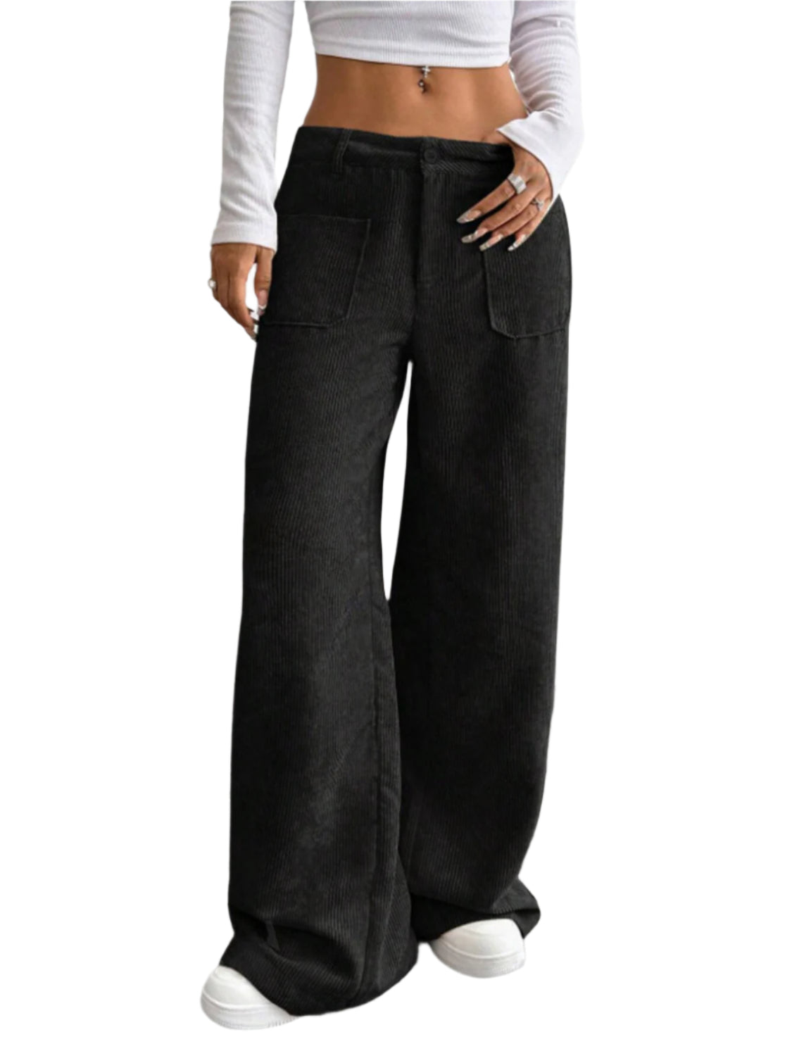 Wide Leg Pants with Pockets
