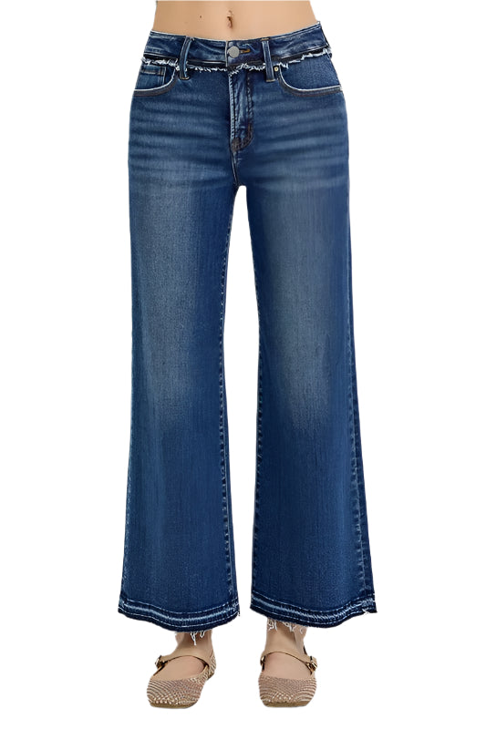 RISEN Full Size Tummy Control Bootcut Jeans Plus Size