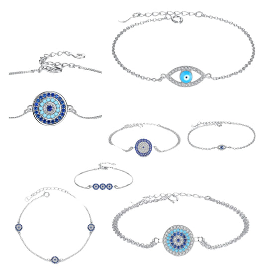 Evil Eye 925 Sterling Silver Bracelet