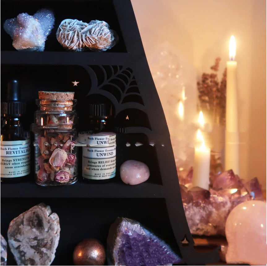 Resin Witch's Hat Crystal Display Shelf