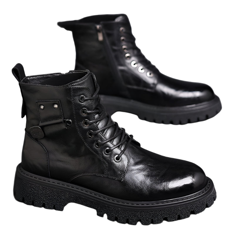 Men's PU Leather Martin Boots